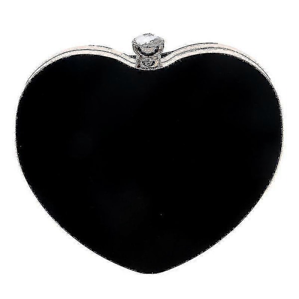 Hjärtformad Handväska Dam Mode Sminkväska Kvällsväska Clutch Handväska Elegant