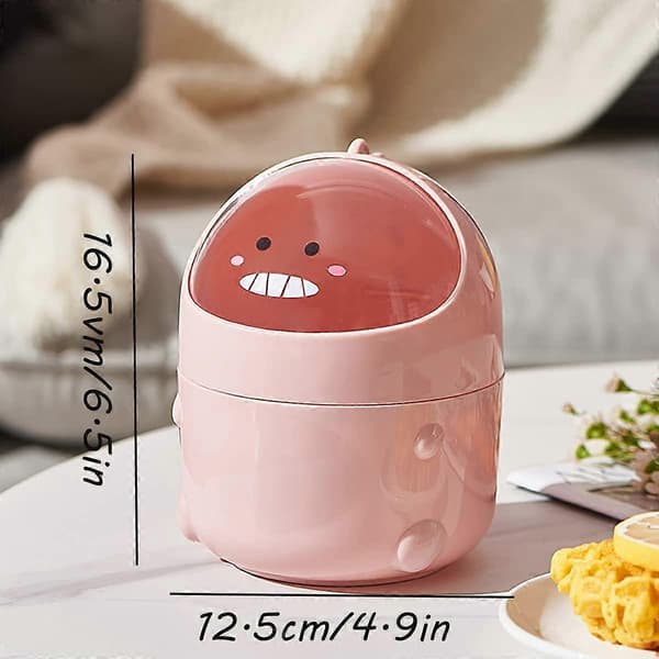 Mini Soptunna i Plast (Rosa)