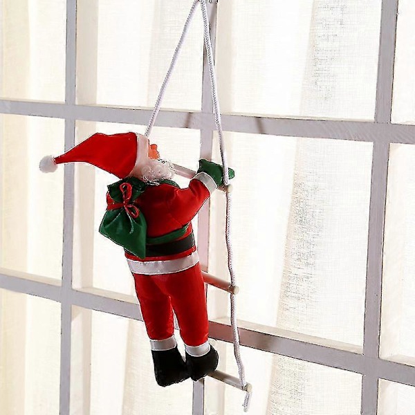 Juldekoration Julklapp 2024 Navidad Jultomte Klättrar På Repstege Julgranar Hängande Ornament