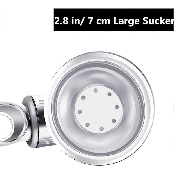 Duschmunstyckeshållare, Sugkopp Handhållen Duschhållare, Väggmonterad Duschmunstyckeshållare, Universal Utbytbar Duschslider (Fäste)