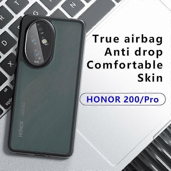 Skal för Honor 200 Pro 5G PC+TPU Matt Telefonfodral Airbaghörn