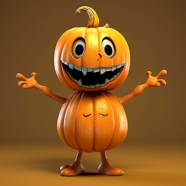 Halloween Människoformade Pumpor Bordsdekorationer Roliga Kompakta Populära Hantverk för Hemmet