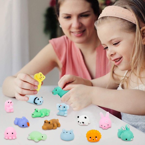 72 st Kawaii Squishies, Mochi Squishy Leksaker för Barnfestfavoriter, Mini Stressavlastande Leksaker