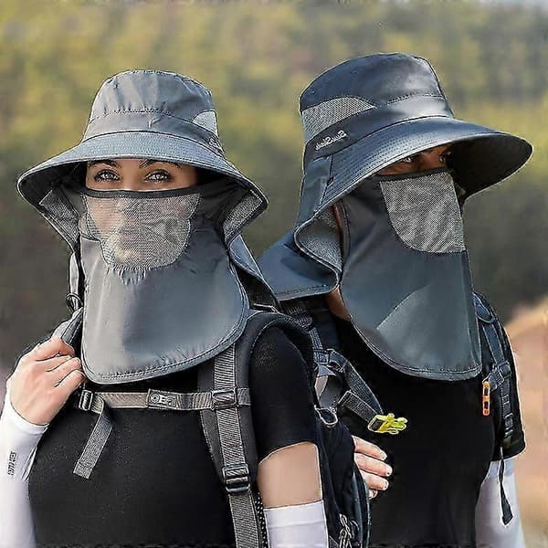 Dam Ponytail Sommar Sol UV-Skydd Hatt Hopfällbar Bredbrättad Boonie Hatt