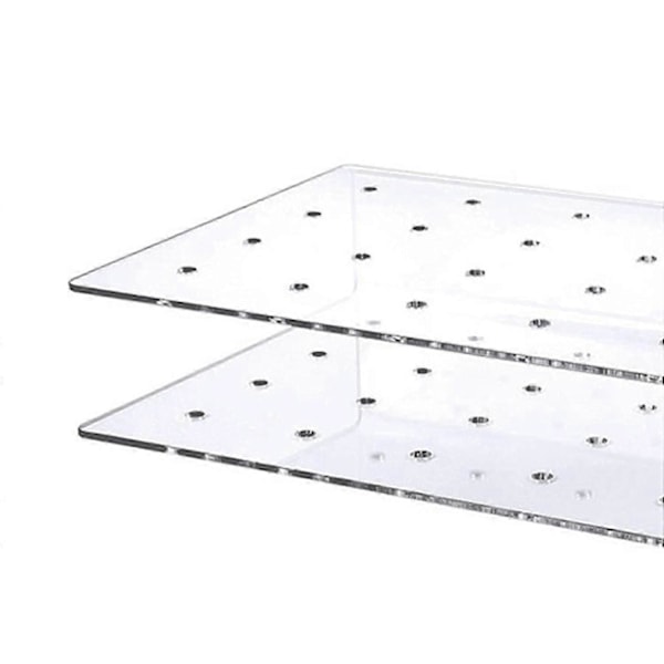 2 st/set Pop Hållare Kreativ Hållbar Dubbellagersdesign Akryl 20 Hål Cake Pop Ställ Rack För Pa