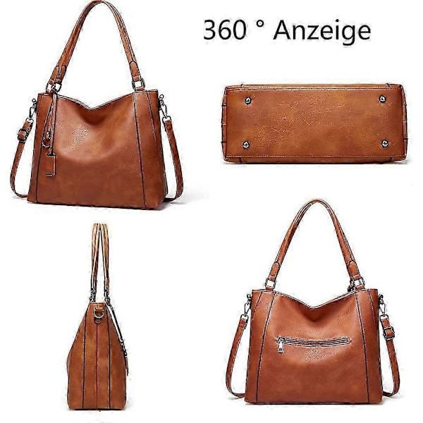 Dam Handväska Köpare Stor Läder Axelväska Lätt Elegant Damväska För Affärer/skola/shopping