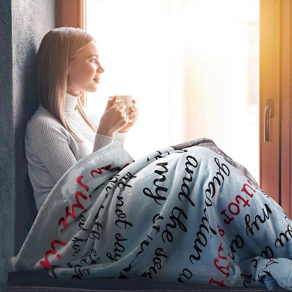 Mors dag Fleecefilt Presenter till mamma, Mamma Presenter från dotter och son, Mors dag Presenter till mamma