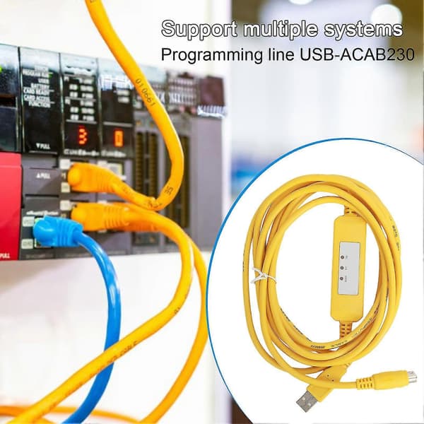 1 Set Programmeringskabel Rund 8Pin Höghastighets Hot Swap Stabil Överföring USB-ACAB230 USB till RS232 Adapter Programmering