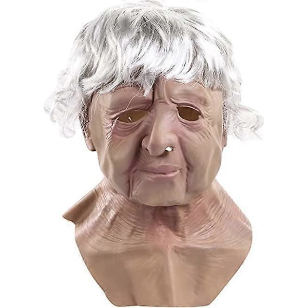 Halloween Skräck Demon Läskig Mask Realistisk Helhuvud Rekvisita Kuslig Djävul Latexmask Vuxen Fruktansvärd Ond