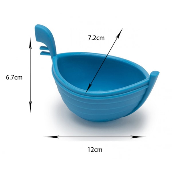 Äggkokare Form Silikon DIY Skepp Äggkokare DIY Stekt Kakform Köks Praktisk Våg Äggbåt