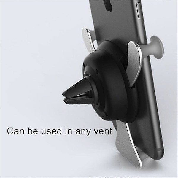 Gravity Bilhållare för Mobiltelefon Luftventil Klämma Smiley Ansikte Fäste Mobil Cell Ställ GPS Stöd För iPhone 12 Pro Max Xiaomi Samsung