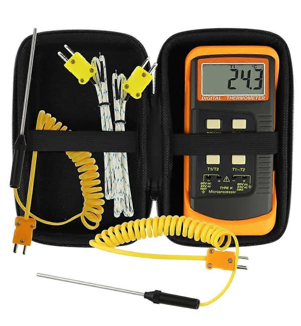 Digital K-Typ Termoelement Termometer (-50~1300C) (Trådbunden och Rostfri)