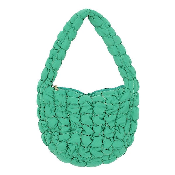 Typ H Stor Kapacitet Polyester Plisserad Design Dam Handväska Stilren Enkel Axelväska