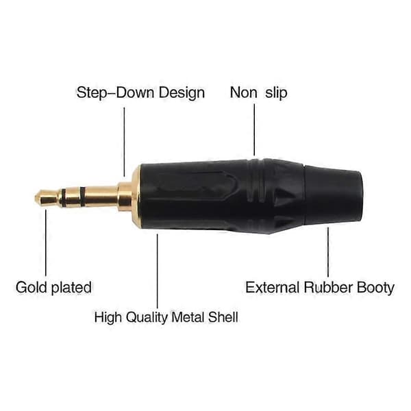 3,5 mm Stereo Hane till Dubbel XLR Breakout Kabel Patchkabel - 1 Meter
