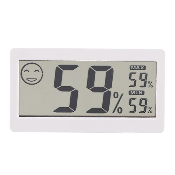 Digital Hygrometer, Inomhus Termometer, Luftfuktighetsmätare för Hemmet, 2-i-1 Monitor, för Växthus Kontor Hotell