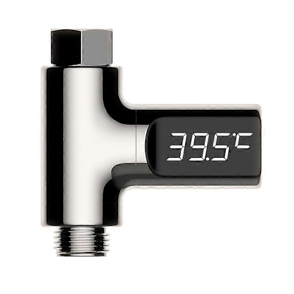 Duschtermometer, LED Digital Duschtemperaturdisplay, Fahrenheit-display, 360° roterande skärm