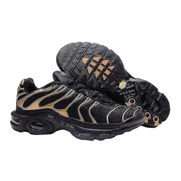 Casual Tn Sneakers för män - Löparskor med luftkudde för utomhussporter - Andningsbara och moderiktiga atletiska skor för män Newway Black red 37.5