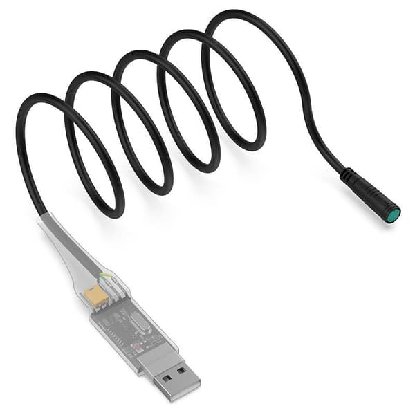 USB-programmeringskabel kompatibel med Bafang BBS01B BBS02B BBSHD Mid Drive Center elcykelmotor programmerad