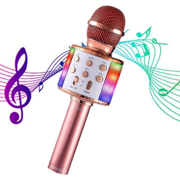Trådlös karaokemikrofon, bärbar Bluetooth Sp