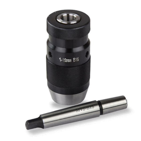 Borrfoder Snabbspännings Borrchuck 1-16mm B16 Med Koner Mk2 Auslappenblappe Skick: Ny