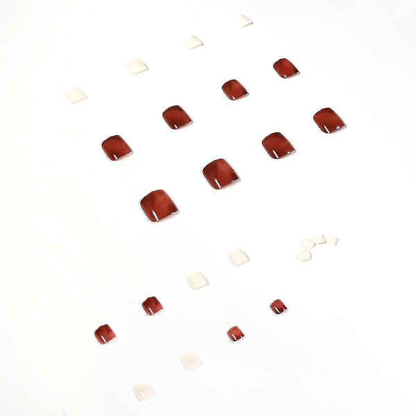 24 Stycken Amber Smudge Wear Armor, Självhäftande Full Wraps Gel Nagelstickers Dekaler Vattentäta Nagelkonst Dekorationsmaterial för Kvinnor G, Bärnstensfärgade