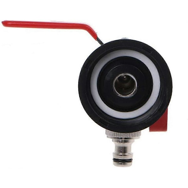 IBC S60X6 Dubbel utlopps mässingsavtappningsventil, dubbla ventiler 1/2\", utloppsdiameter 1/2\", inloppsdiameter 60 mm