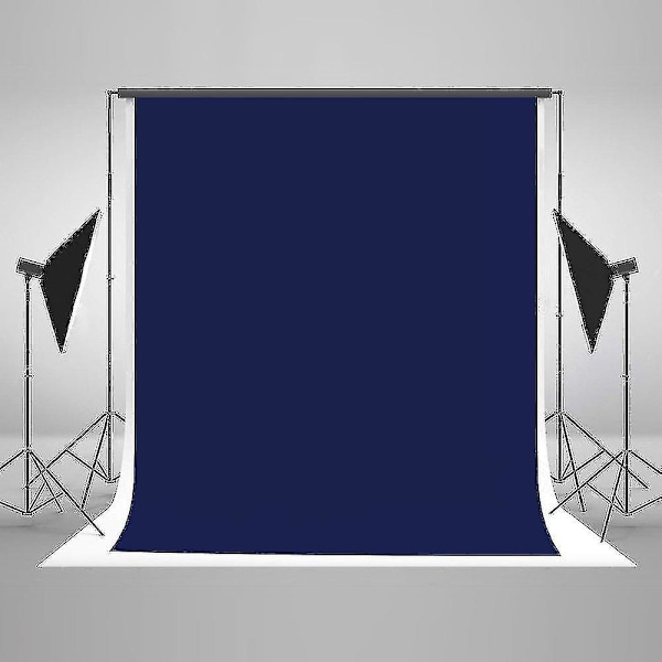150x220 cm Blå Fotobakgrunder för Fotografer Midnattsblå Solid Fotobakgrund Hk