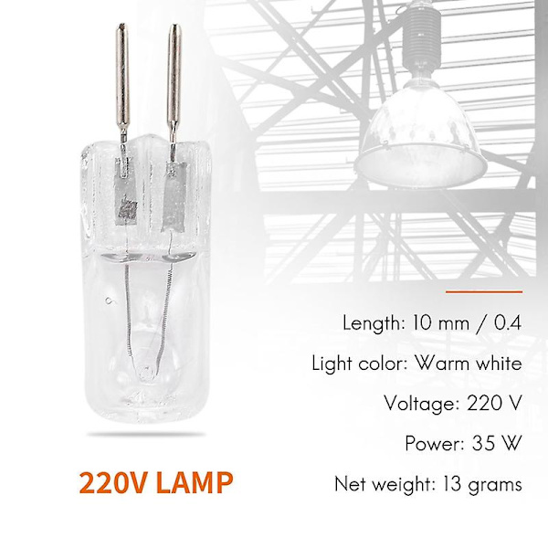 4 st 220V 35W G5, 3-stifts strömförsörjning dubbel halogenlampa
