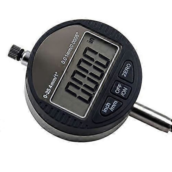 0,01 mm Digital Indikator med Mätklocka - Digital Sondindikator - 0-25,4 mm Mätområde
