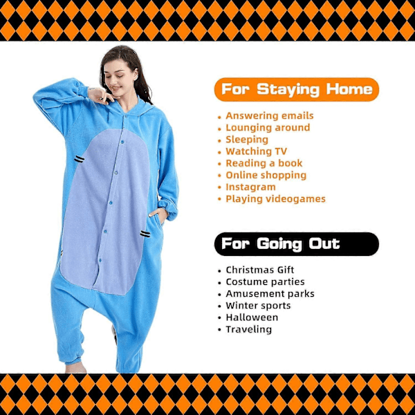 Unisex Vuxen Onesie Pyjamas Djur Heldräkt Halloween Kostym Jul Sovkläder Jumpsuit Donkey Large
