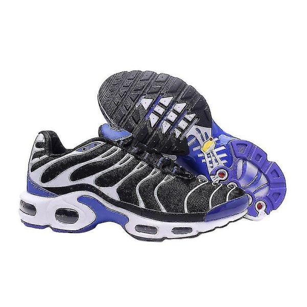 Casual Tn Sneakers för män - Löparskor med luftkudde för utomhussporter - Andningsbara och moderiktiga atletiska skor för män Newway Black red 43