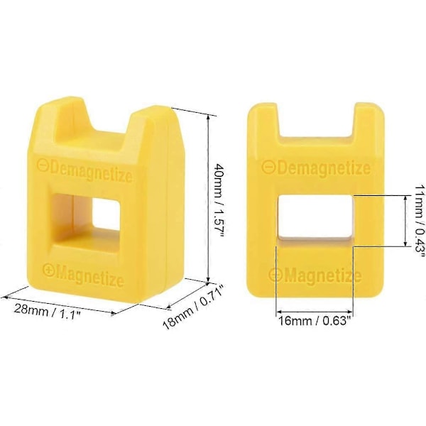 5st Magnetiserare Demagnetiserare Magnetiska Skruvmejselbitar för Skruvmejselbitar