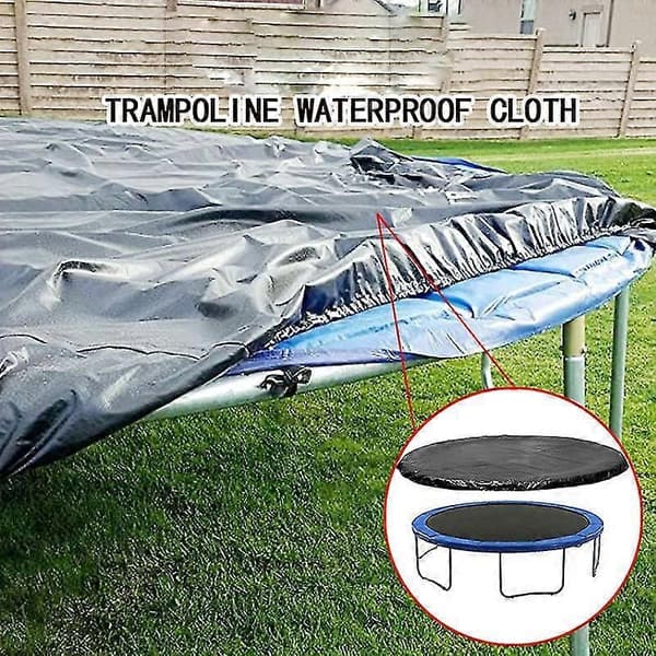 Trampolinskydd 6-16 FT. Runt Regn Snö Solskydd Skyddsöverdrag för Utomhusbruk