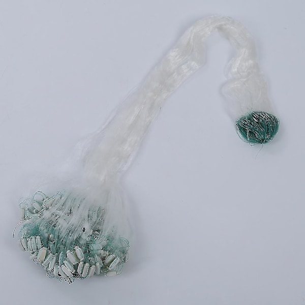 25m Klar Vit Grön Monofilament Fiskenät Med Flöte
