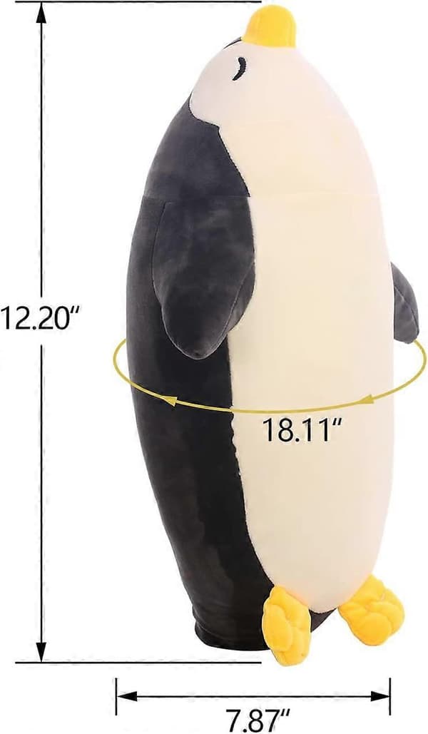 Pingvin Gosedjur Bulk, 35 cm, Svart