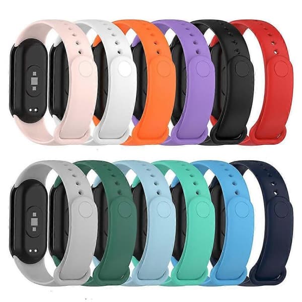 Midnattsblå Silikonarmbandsrem för Xiaomi Mi Band 8/9 Smart Armbandsur