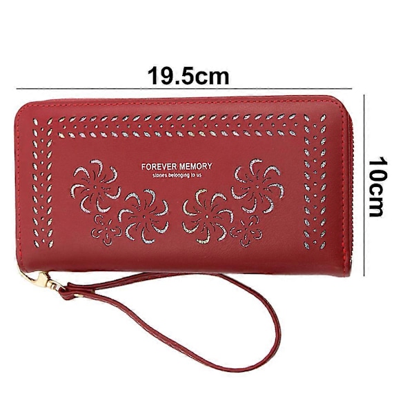 Damplånböcker Stor Dam Läderplånbok Med Myntficka Rfid Plånboks Organizer Style1