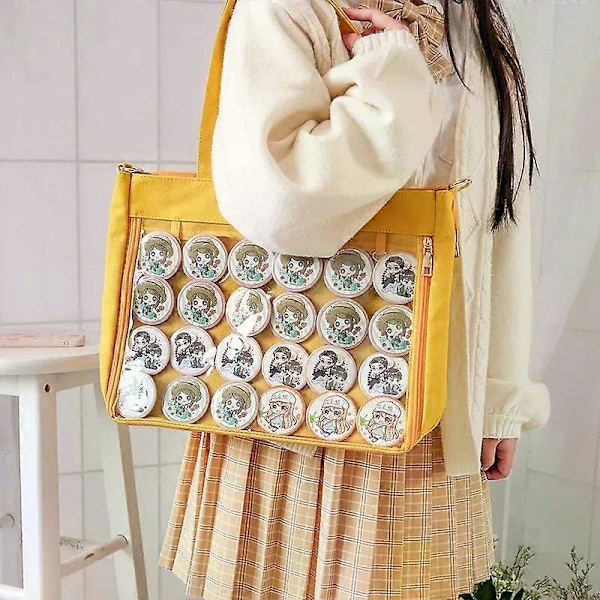 Ny Japansk Kawaii Ita Väska Dam Högstadie- och Gymnasietjejer JK Väska Stor Canvasväska PVC Transparent itabag Axelväska Dam