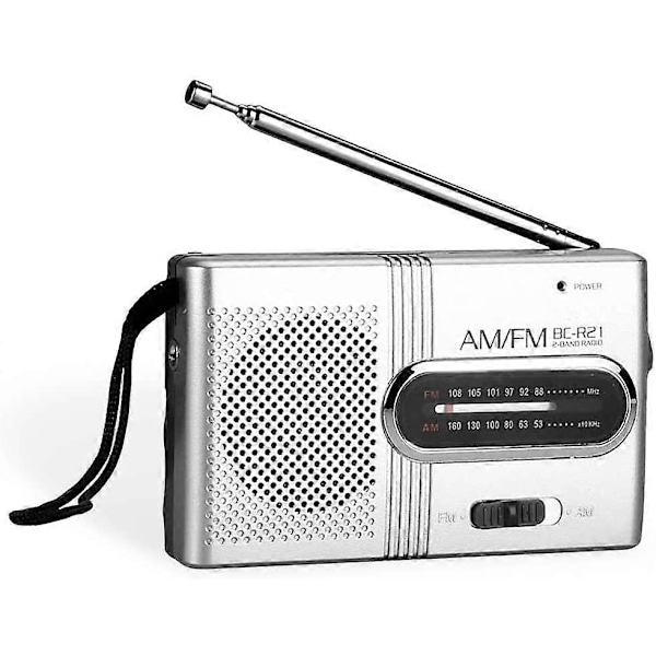 Mini Retro Stil Fickradio 2 Band AM-FM BC-R21 Batteridriven