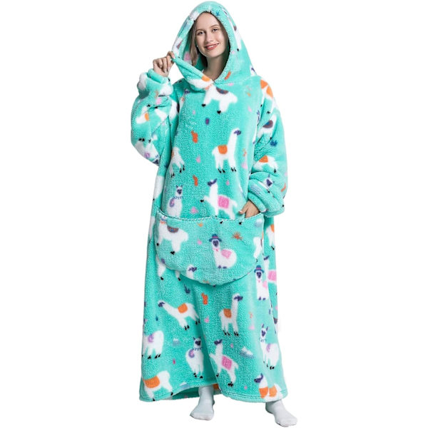 Extra Lång Filt Hoodie, Överdimensionerad Hoodie Filt