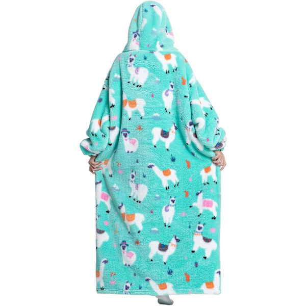 Extra Lång Filt Hoodie, Överdimensionerad Hoodie Filt