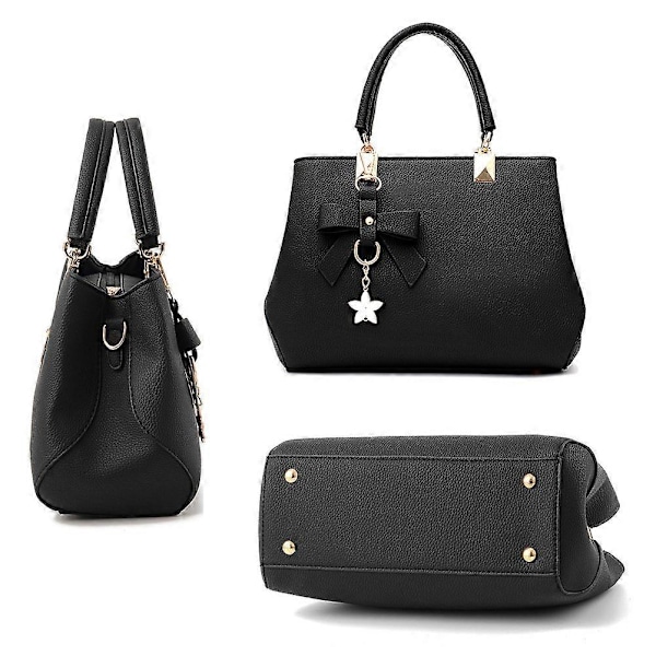Damhandväska axelväska, PU-läder damhandväskor, dam stilren PU axelväska, crossbody väska, presenter till kvinnor med många fack