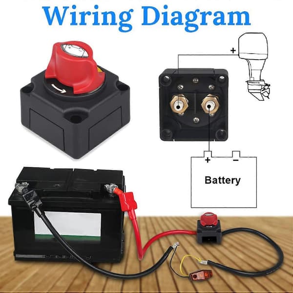 12-48V Batteriisolator - Batterifrånskiljare - Brytare