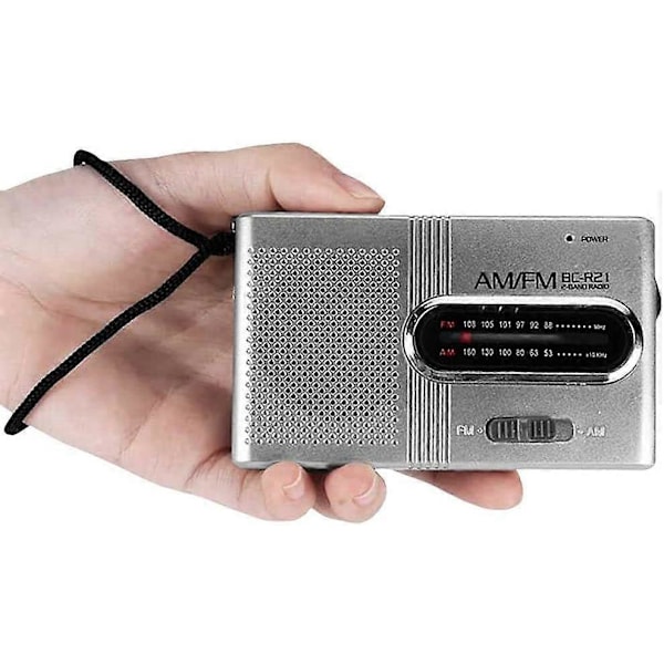 Mini Retro Stil Fickradio 2 Band AM-FM BC-R21 Batteridriven