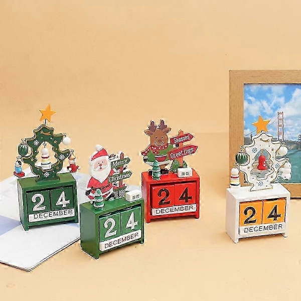 Julgransprydnad Skrivbordskalender Kalender Träd Röd