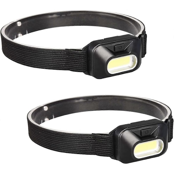 Pannlampa, 2 Stycken LED Pannlampa, Pannlampsficklampa, Professionell Pannlampa, Onnight Pannlampa, Pannlampa För Fiske, Kraftfull LED Pannlampa