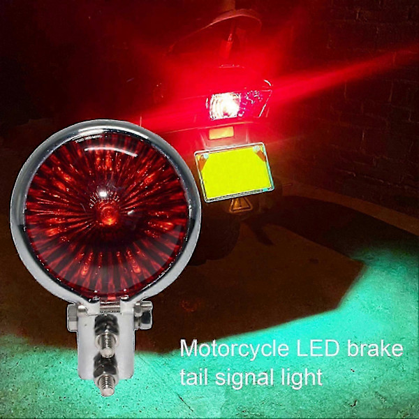 Bakre Bakljus Hög Ljusstyrka Liten Rund Retro Motorcykel LED Broms Bak Signal Ljus g202412315