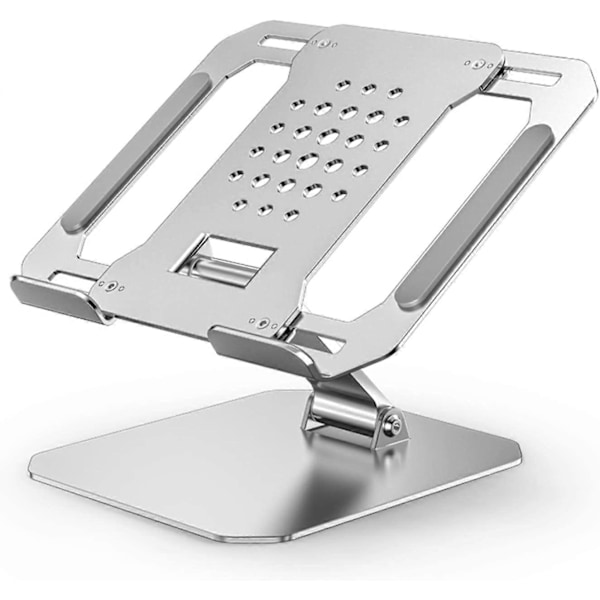 Laptopställ för Skrivbord Längdjusterbart Kylande Laptop Riser Bricka Fäste Hållare Hiss Vikbart Portabelt Universellt Ergonomiskt Aluminium Metall Kompatibelt