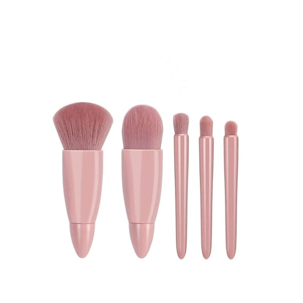 5-delad sminkborste set, spegelbox borste set, P