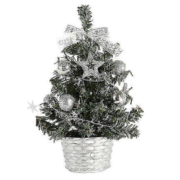 Mini Julgran med Ornament, 4 Delar